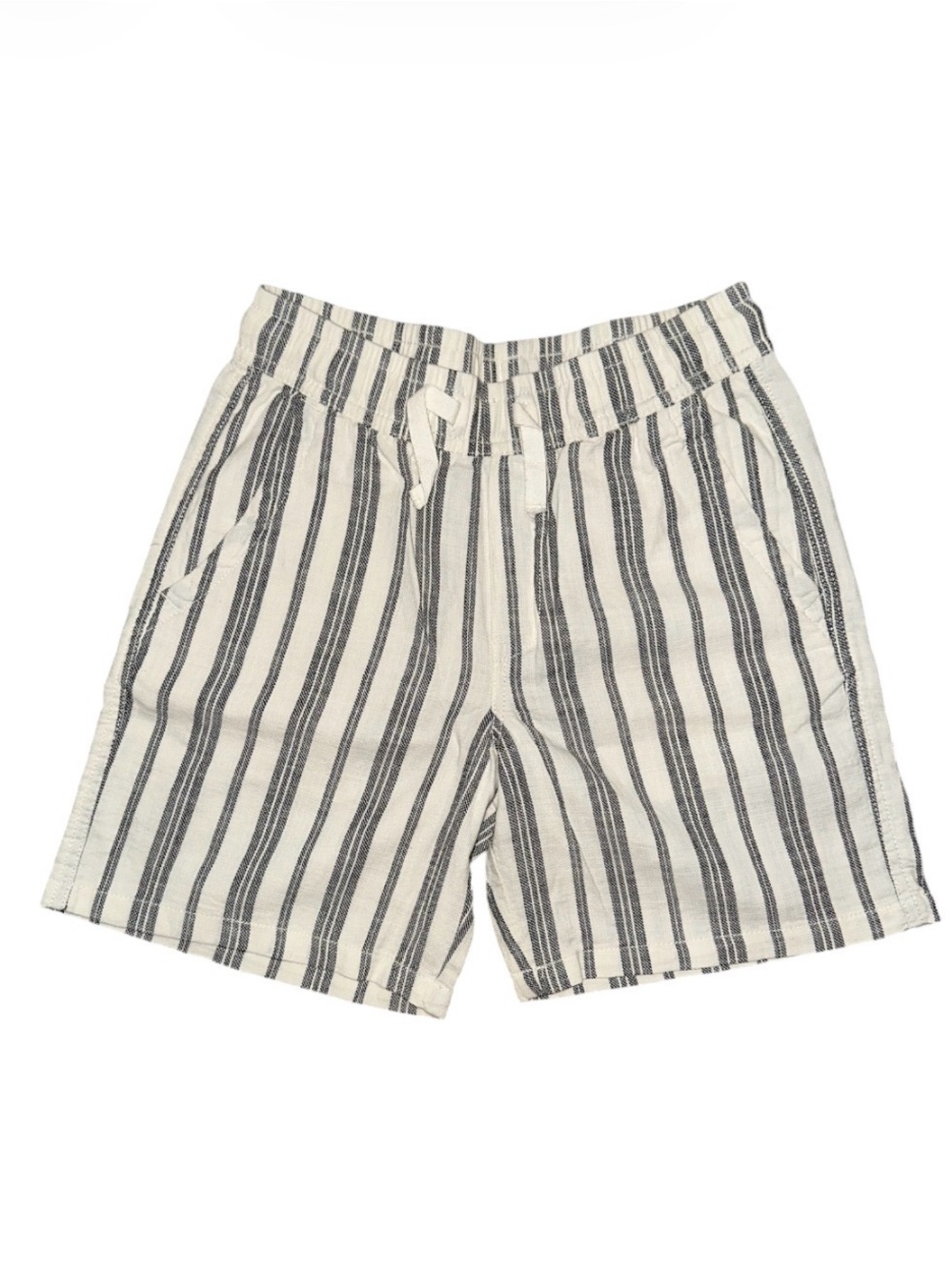 H&M Striped Flat Front Loose Fit Shorts